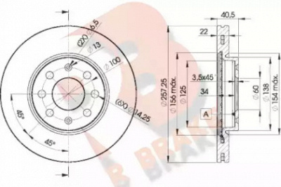 R BRAKE 78rbd20920 -  Тормозной диск